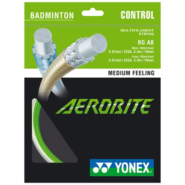 Yonex BG Aerobite (White/Green) 10.5m Packet