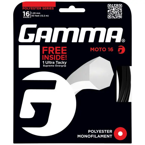Gamma Moto 12.2m Packet + Free Supreme Overgrip