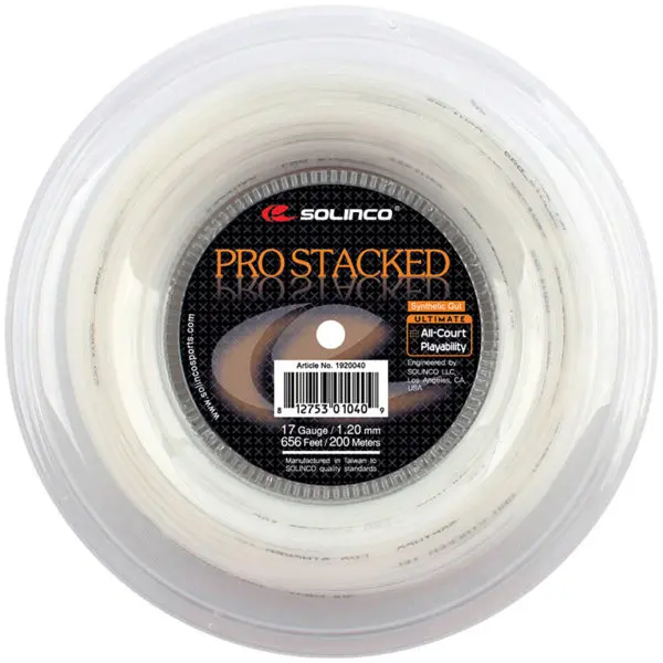 Solinco Pro-Stacked 1.30mm (White) 200m reel