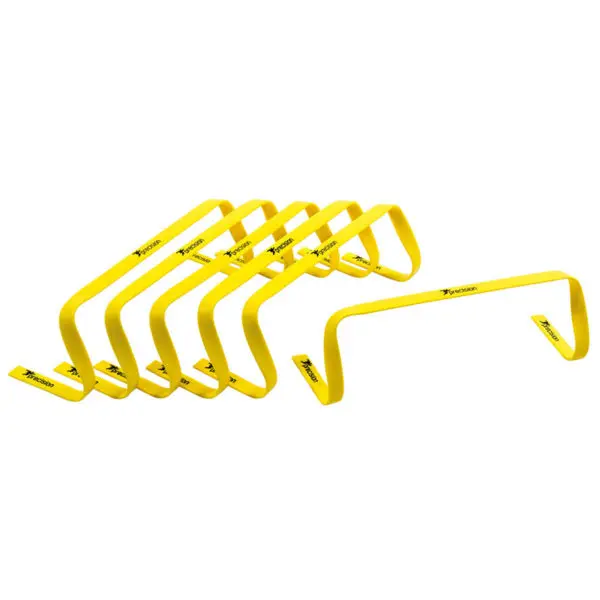 Yellow Flat Hurdle Set for Track and Field training