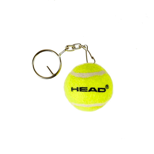 Head Mini Tennis Ball Keychain