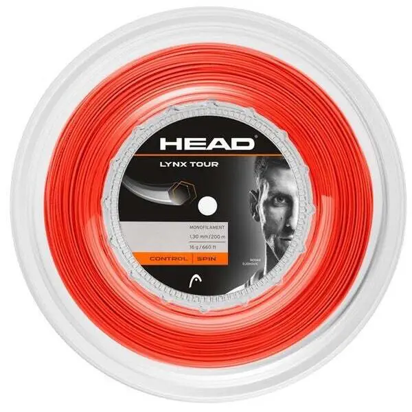 Head Lynx Tour 1.25mm 200m Reel (Orange)