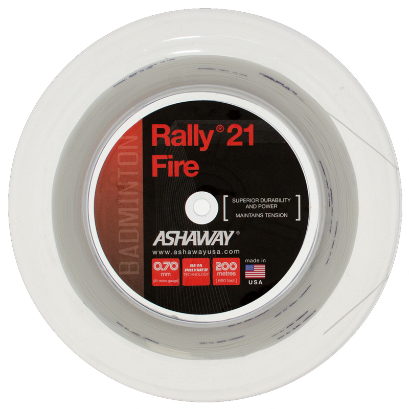 Ashaway Rally 21 Fire (0.70mm) 200m Reel