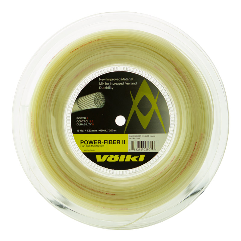 Volkl Power Fiber II Natural Reel - Tennis String Reel 800 in 600x600 size