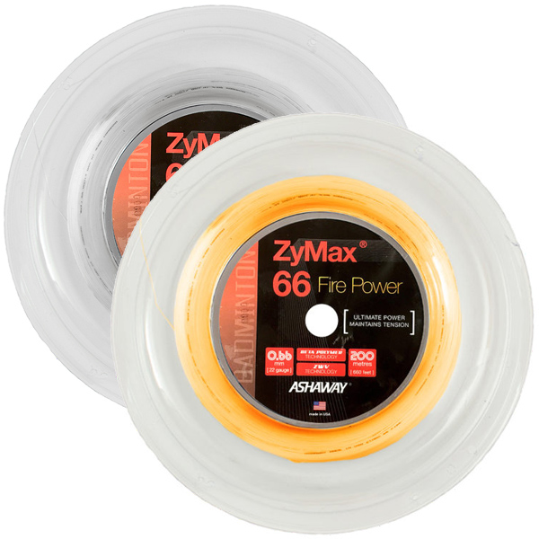 Ashaway Zymax 66 Fire Power Reels - Badminton Strings