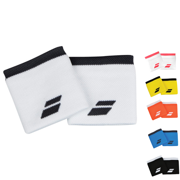 Babolat logo wristband, mixed colors.