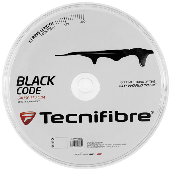 Tecnifibre BlackCode (Black) 200m reel