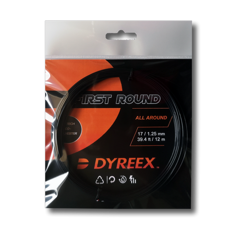 Dyreex First Round Tennis String 12m Packet (Black)