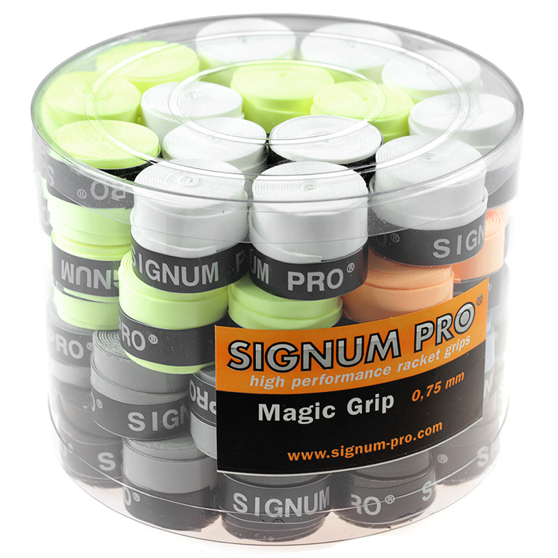 Assorted pack of Magic Grip 60-Box tennis strings on StringersWorld
