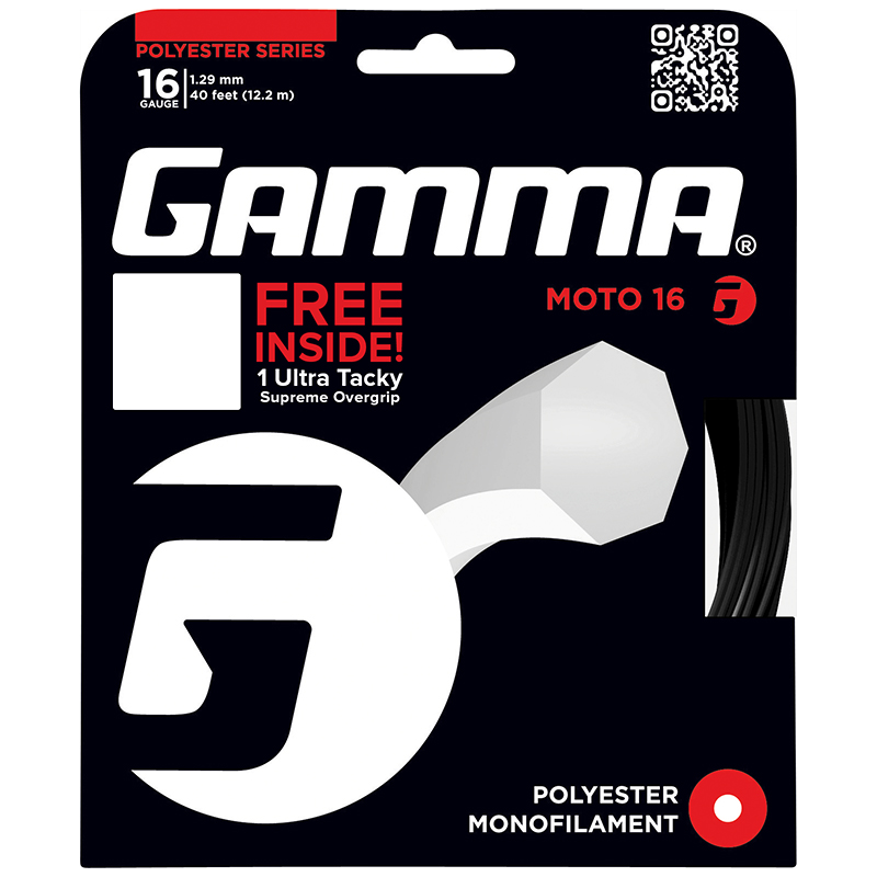 Gamma Moto 12.2m Packet + Free Supreme Overgrip