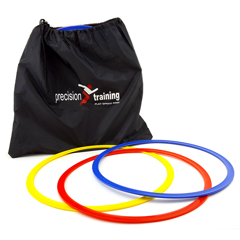 Precision agility hoops for training and improving athletic performance