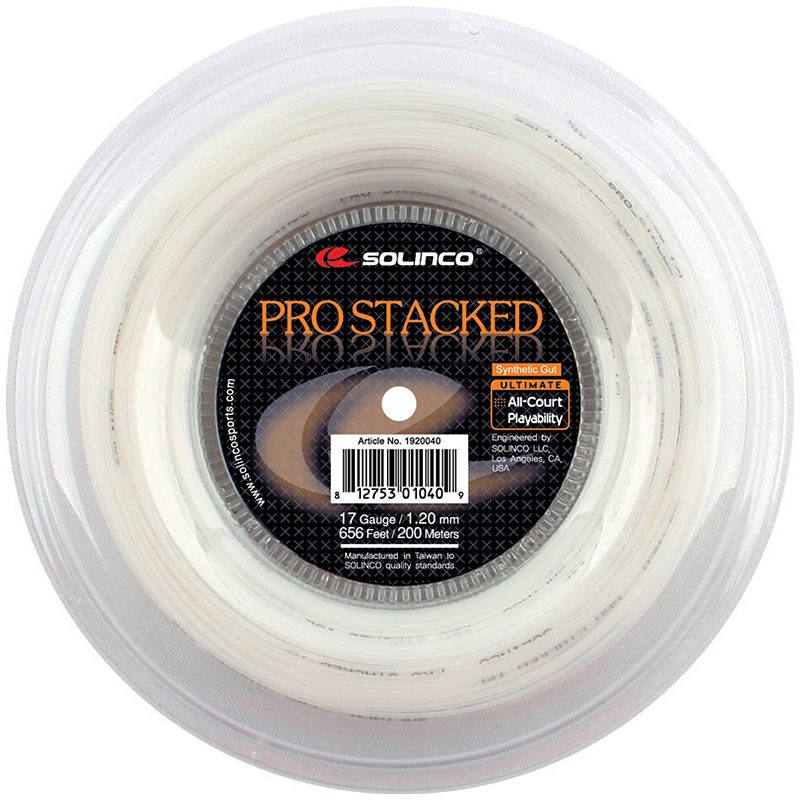 Solinco Pro-Stacked 1.30mm (White) 200m reel