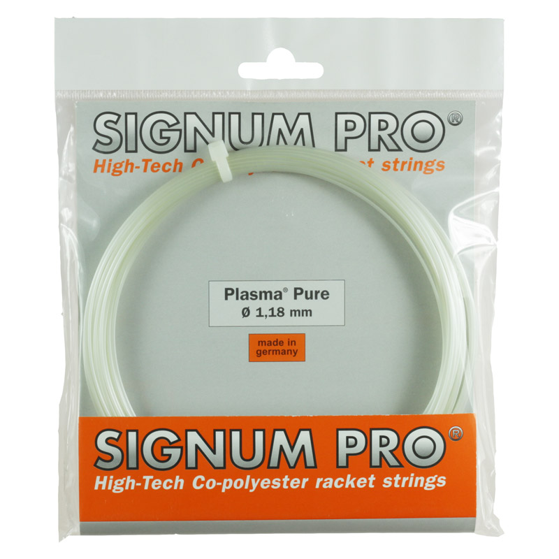 Signum Pro Plasma Pure racket strings in a packet