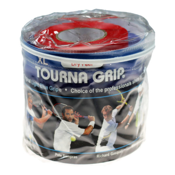 Tourna Grip Original XL Overgrip (Blue) 30 Roll Travel Pack
