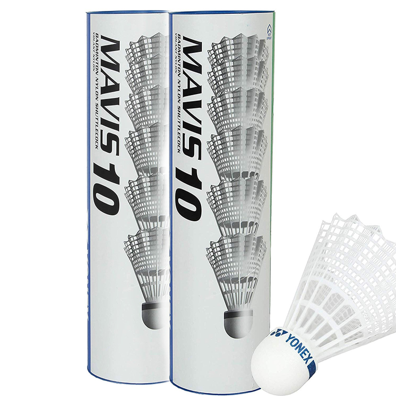 Image of a white dozen Mavis shuttlecocks for badminton