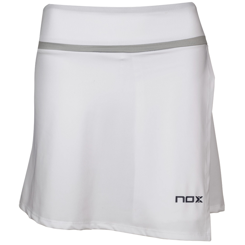White skort with framed pattern