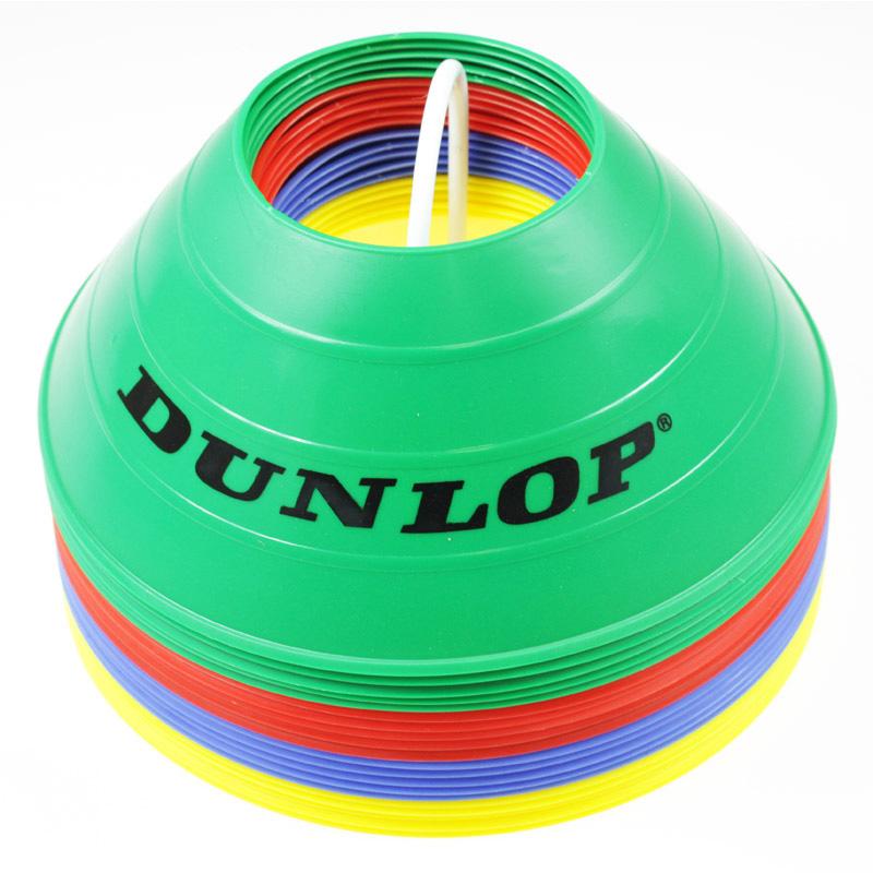 Dunlop Marker Cone Set - 40 pieces, ideal for sports and training activities