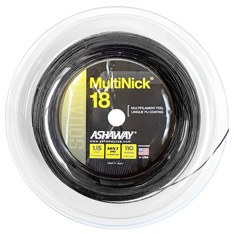 Ashaway MultiNick 18 1.15mm (Black) 110m Reel