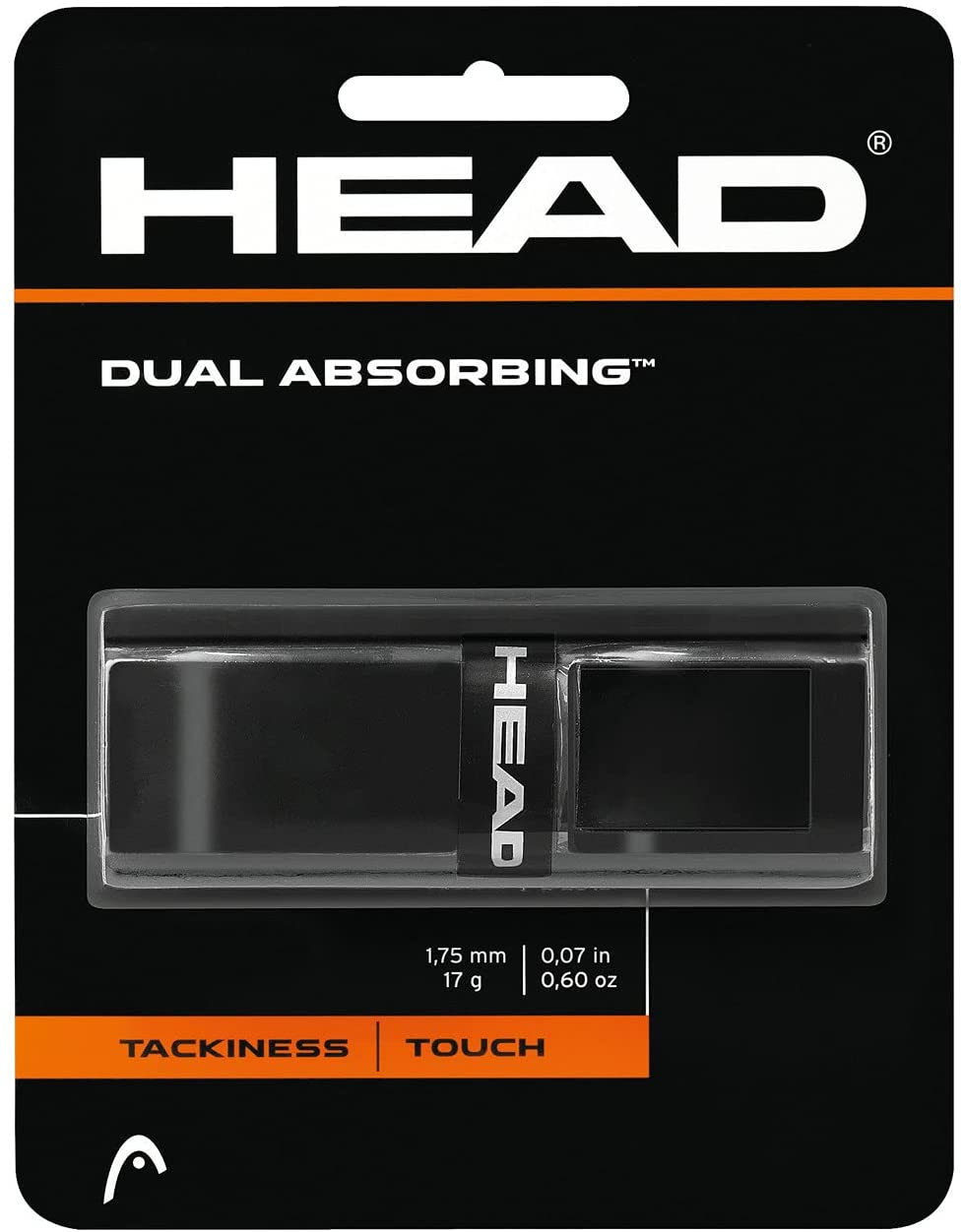 Head Dual Absorbing Replacement Grip (Black)