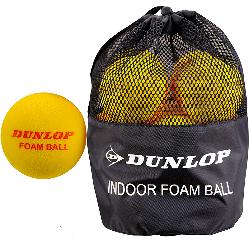 Dunlop foam balls 12 bag - tennis balls for beginners and practice