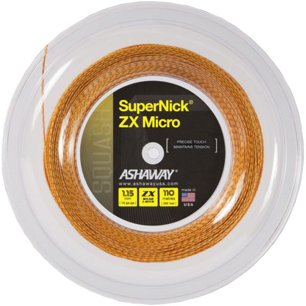 Ashaway SuperNick ZX Micro Orange 1.15mm 110m Reel