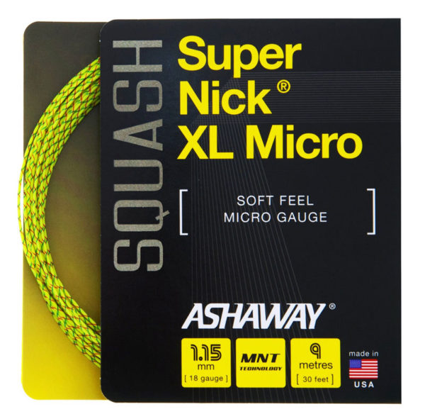Ashaway SuperNick XL Micro 1.15mm 9m Set (Yellow)
