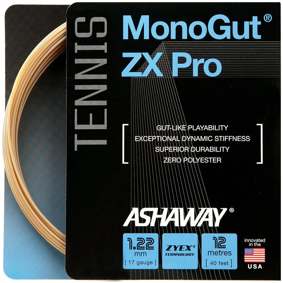 Ashaway Monogut ZX Pro 1.22mm 12m Packet - Colour: Natural