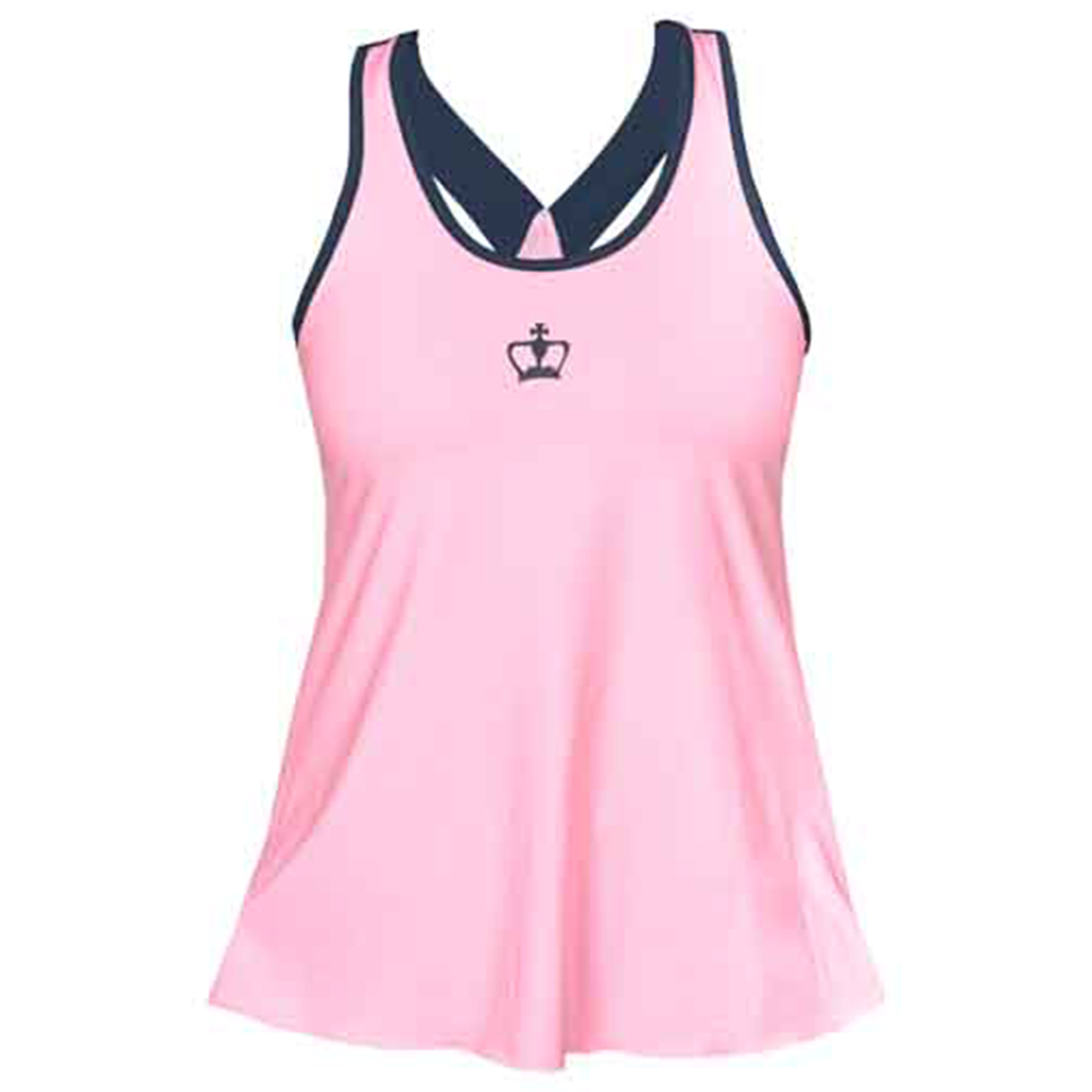 Black Crown Womens Tank Top (Pink)