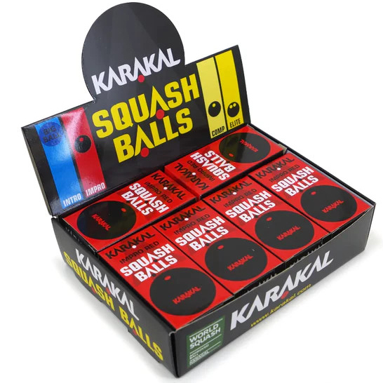 Karakal Red Dot Squash Ball (Dozen)
