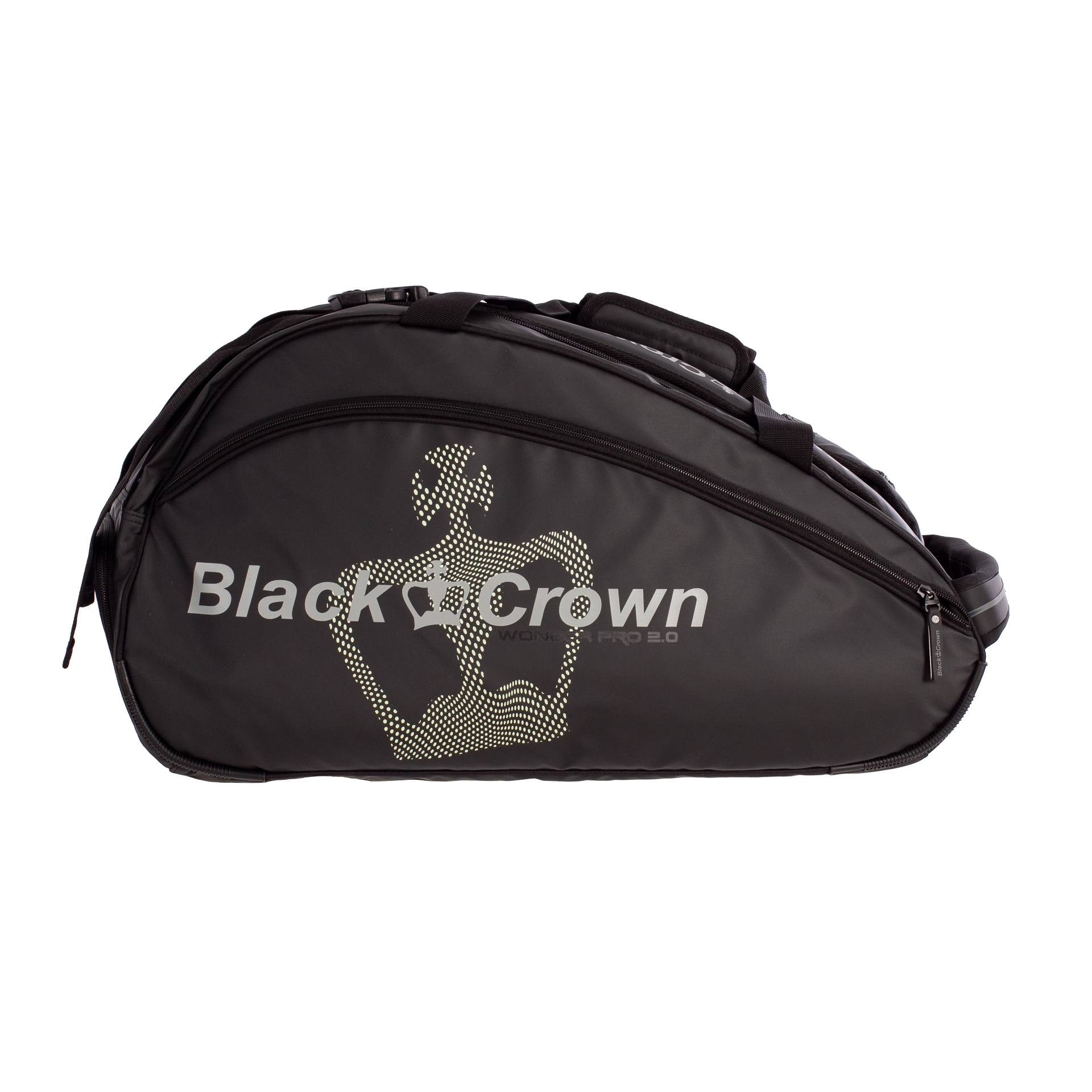 Black Crown Wonder Pro 2.0 Racket Bag (Black/Yellow)(2024)
