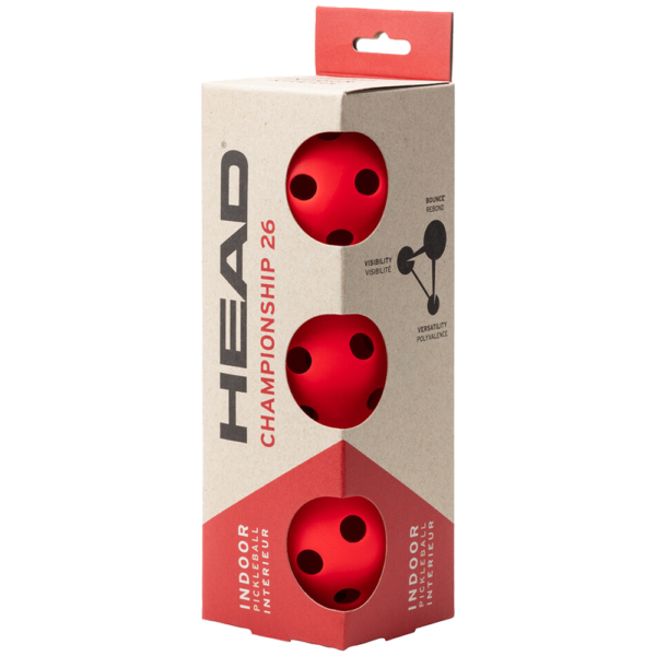 Head Championship 26 Indoor Pickleballs (3 Pack)