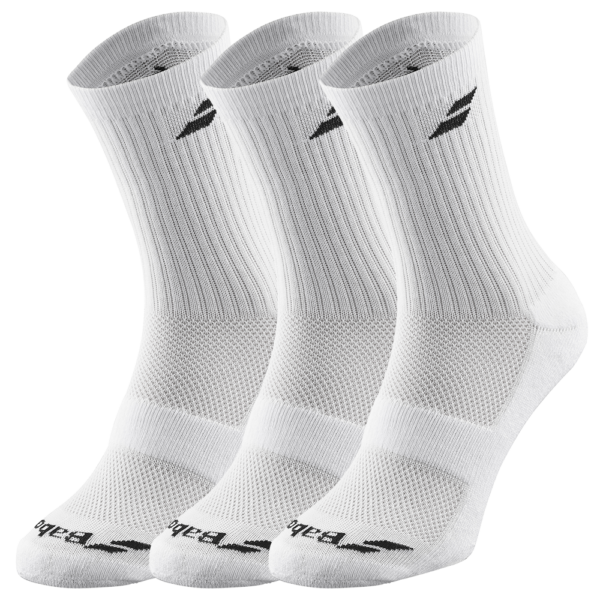 Babolat Socks (3 Pairs) (White/White)