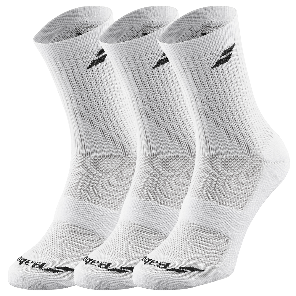 Babolat Socks (3 Pairs) (White/White)