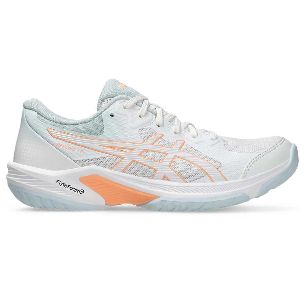 Asics Womens Beyond FF Indoor Court Shoe (2024) (White/Bright Sunstone)