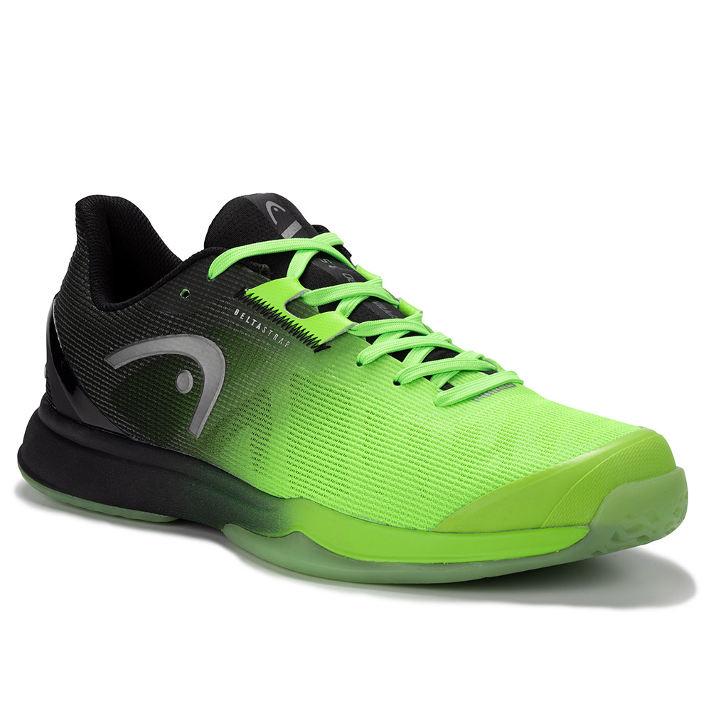 Head Sprint Pro 3.5 Indoor Shoes (Black/Neon Green)