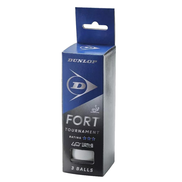 Dunlop Fort Tournament 3 Star Table Tennis Balls (3 Pack)