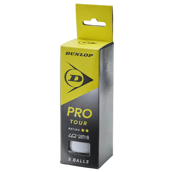 Dunlop Pro Tour 2 Star Table Tennis Balls (3 Pack)