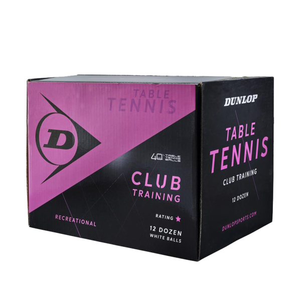 Dunlop Club Training Table Tennis Balls (12 Dozen) (Orange)