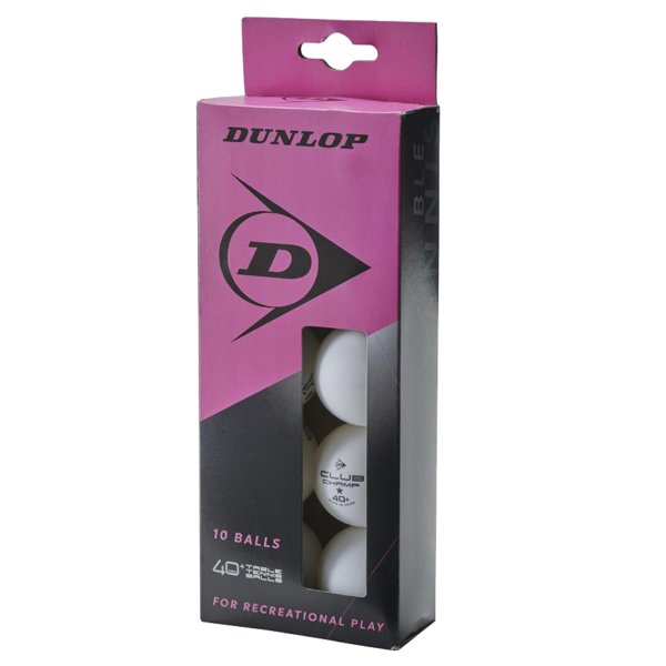 Dunlop 40+ Table Tennis Balls (10 Pack)