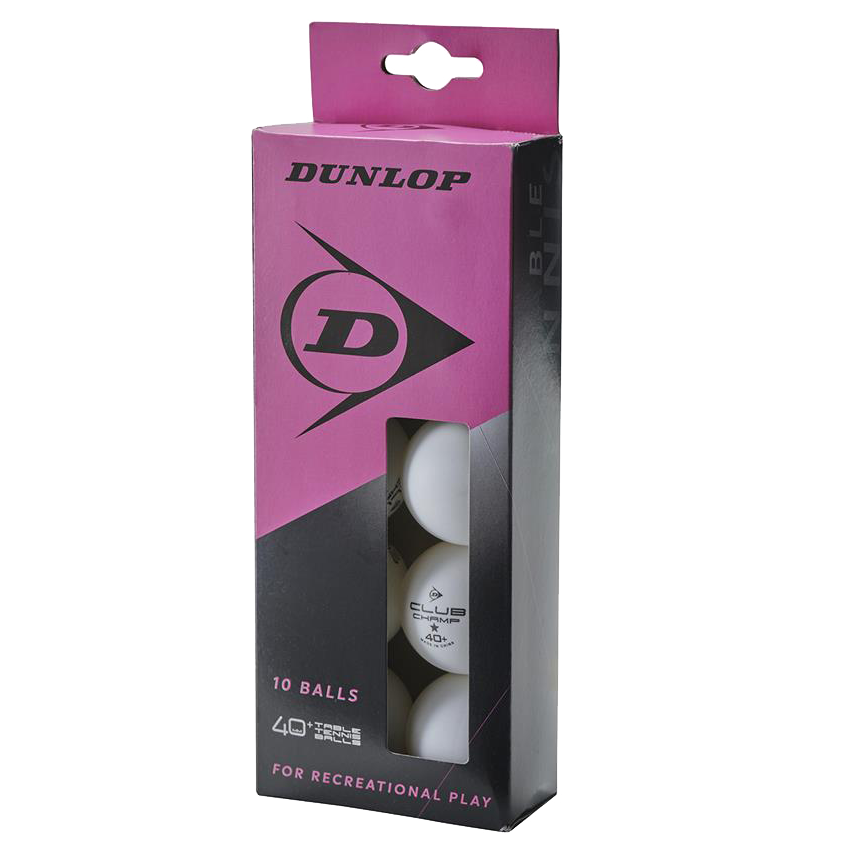 Dunlop 40+ Table Tennis Balls (10 Pack)
