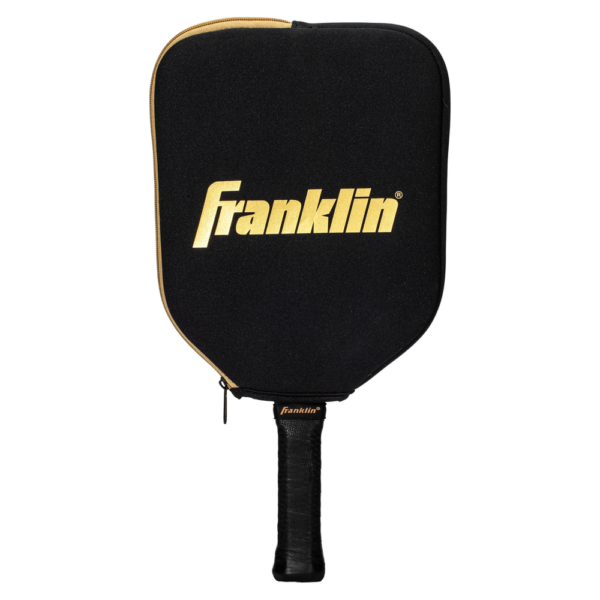Franklin Single Pickleball Paddle Cover (Black/Gold)