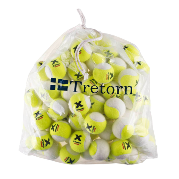 Tretorn Micro X Trainer White/Yellow (72 Ball Bag)