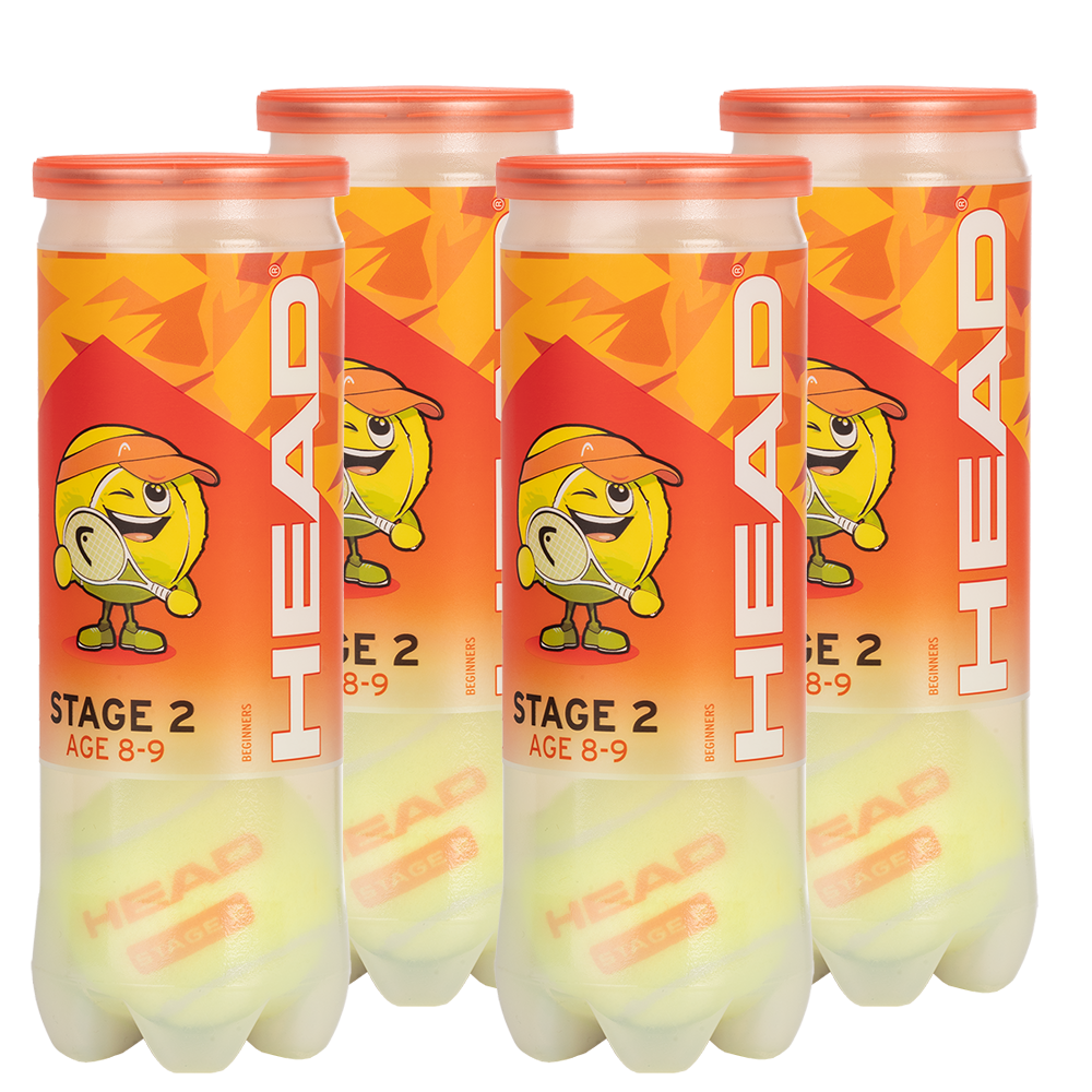 Head Stage 2 Mini Tennis Orange 3 Ball Tube (Dozen)