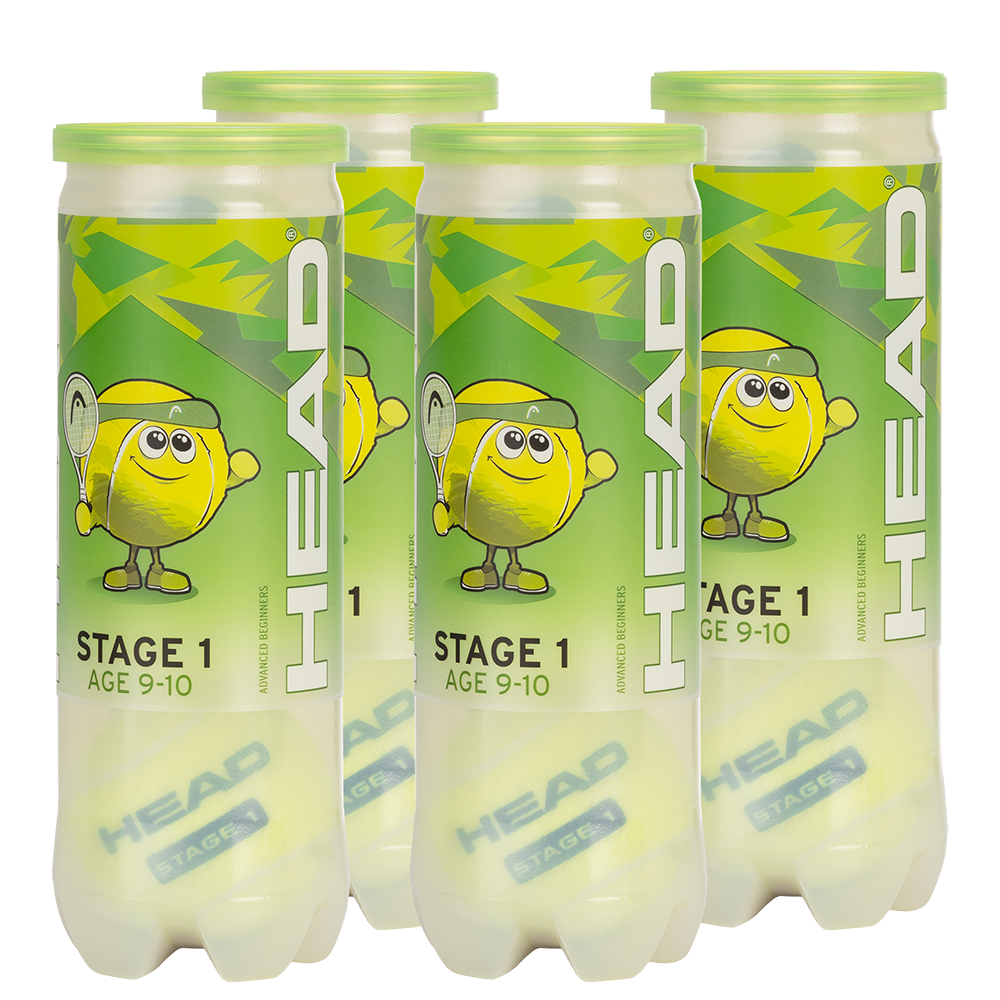 Head Stage 1 Mini Tennis Green 3 Ball Tube (Dozen)