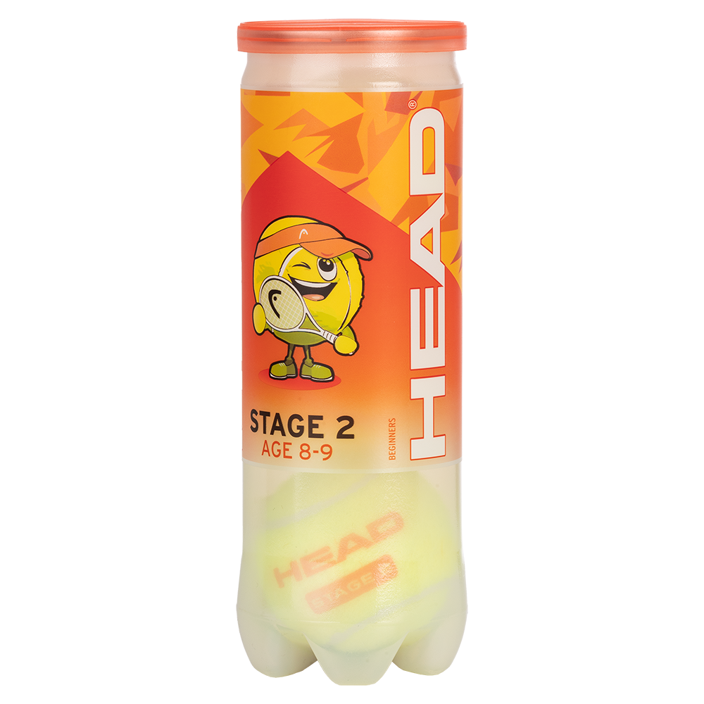 Head Stage 2 Mini Tennis Orange 3 Ball Tube