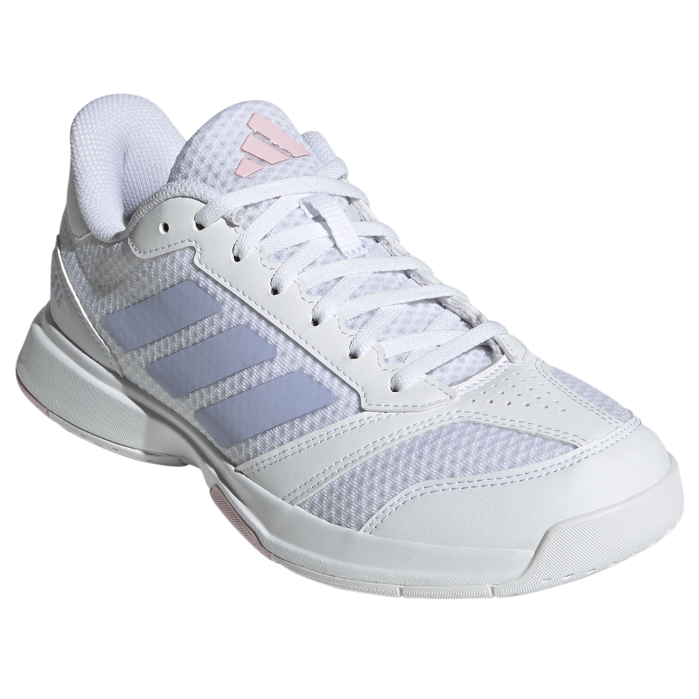 Adidas Womens Ligra 8 Indoor Court Shoes 2025 (White/Violet)