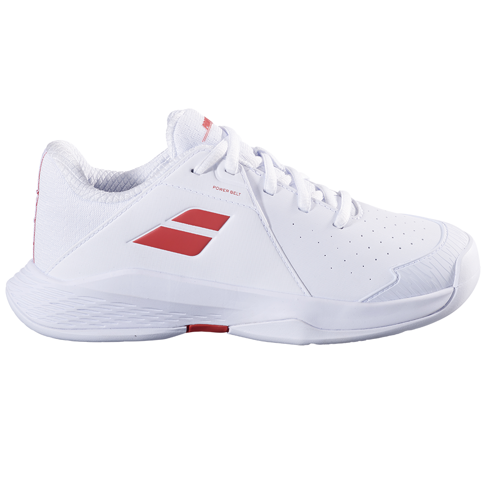 Babolat Propulse Junior 3 All Court (Girl) Tennis Shoes (White/Coral) (2025)