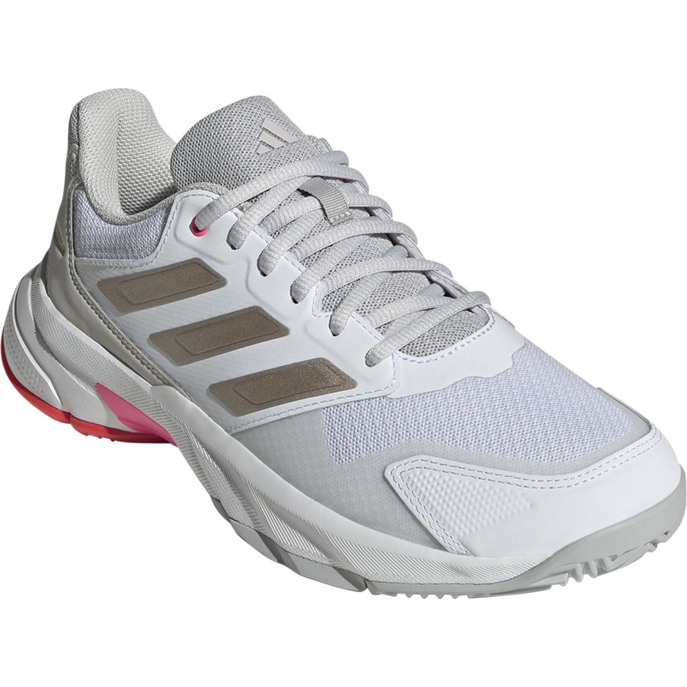 Adidas Womens CourtJam Control 3 All Court Shoes 2025 (White/Red)