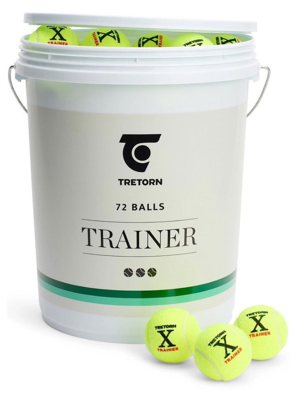 Tretorn X Trainer Tennis Ball Yellow/White (72 Ball Bucket)