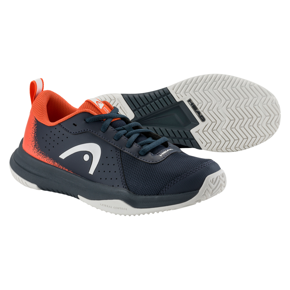 Head Sprint Court 4.0 Junior All Court Shoe (Dark Blue/Red) 2025
